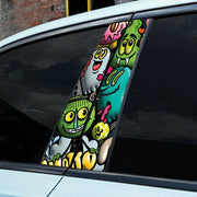 Dopamine Graffiti B-Pillar Car Decal – Waterproof Vinyl