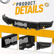 Steel Raptor-Style Front Bumper with LEDs for 2009–2014 Ford F-150