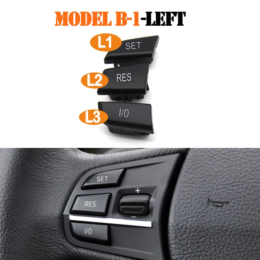 Car Steering Wheel Control Switch Buttons for 1 3 4 5 6 7 X3 X5 Series F20 F30 F34 F36 F10 F11 F07 F12