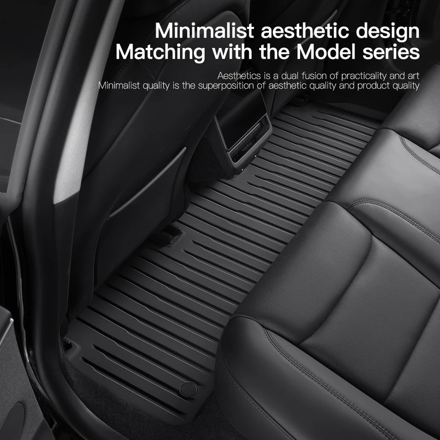TPE All-Weather Floor Mats and Cargo Liner Set for Tesla Model 3 2021 2023 Model 3 Highland 2024