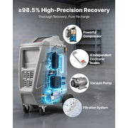Automatic R-134a / R-1234yf Automotive A/C Service Machine