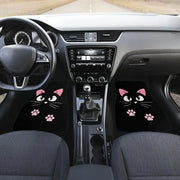 4-Piece Retro Cartoon Cat Car Floor Mat Set