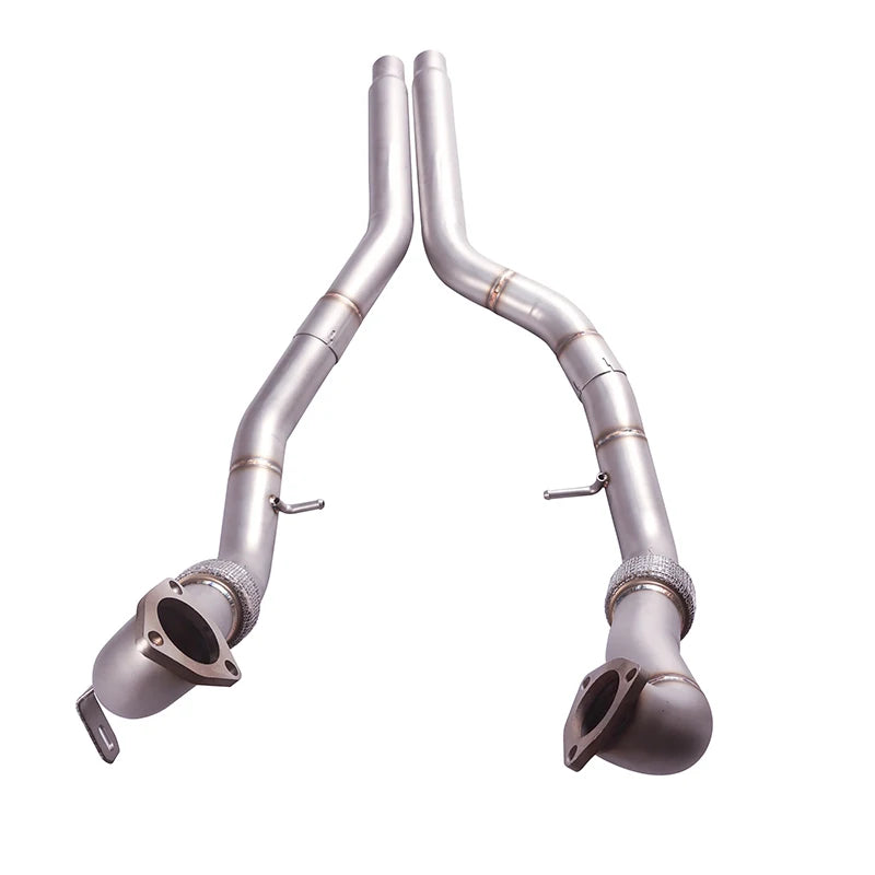 304 Stainless Steel Exhaust Front Pipe for Audi S4 S5 3.0T