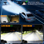 2-Piece H4/H7/H11/9005/9006/9012 LED Headlight Bulb – 6000K, CANBUS, Projector-Compatible