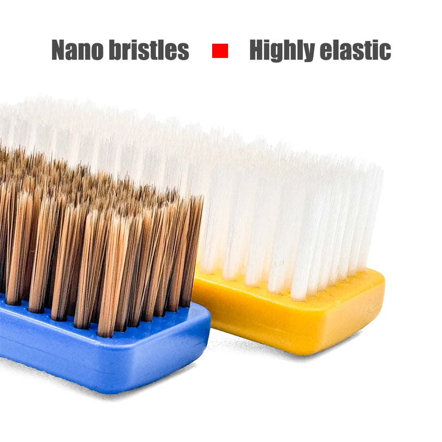 Interior Seat & Gap Cleaning Brush Set, Blue or Red