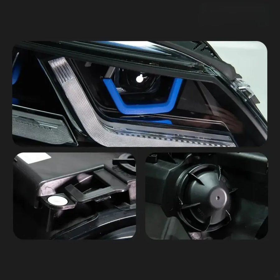 LED Headlight Assembly Set for 2005–2010 BMW 5 Series