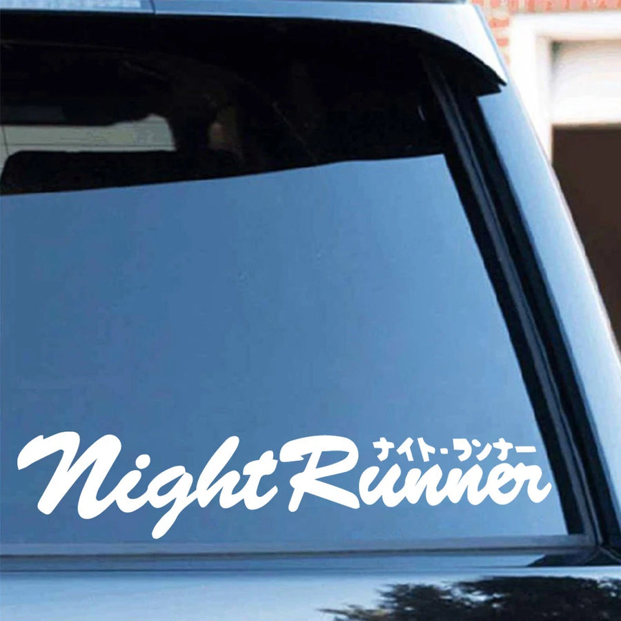 Night Runner Windshield Vinyl Decal – Multiple Sizes