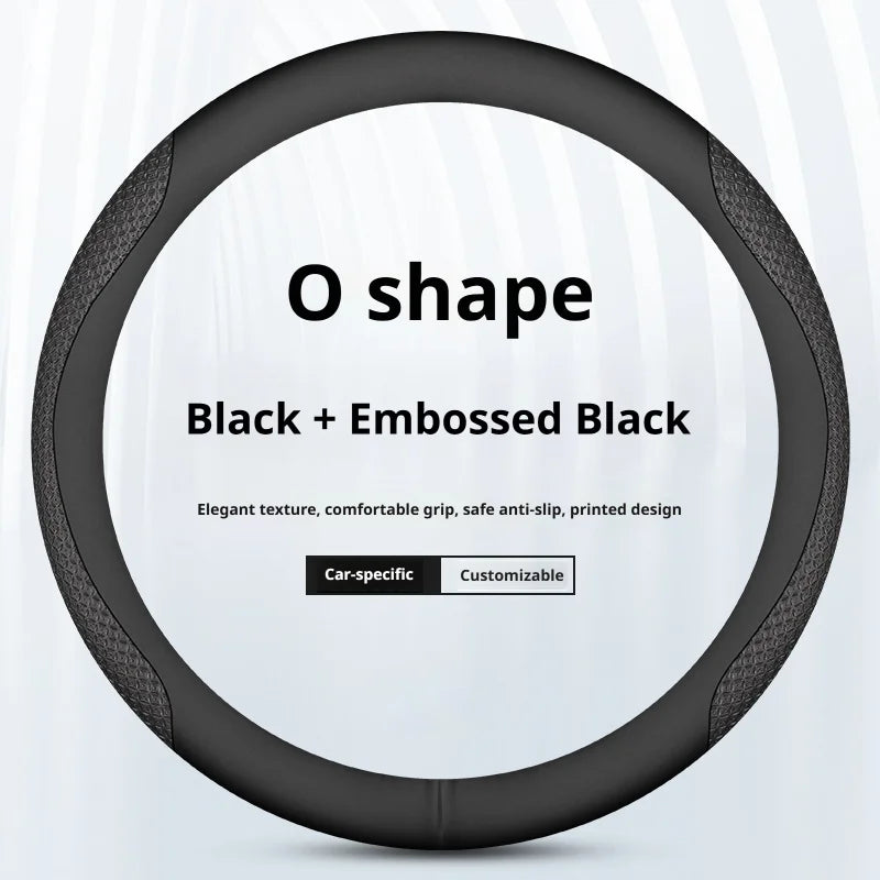 Leather Steering Wheel Cover for Mercedes-Benz E300 A B C E S-Class W205 W212 W210 W221 W205