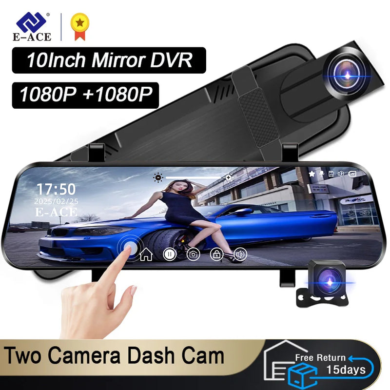1080P Dual Mirror Dash Cam