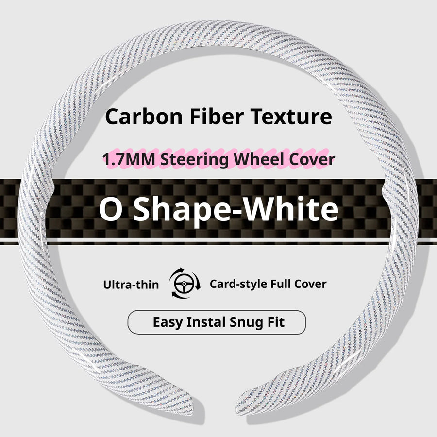 Carbon-Fiber-Texture Steering Wheel Cover for HONDA