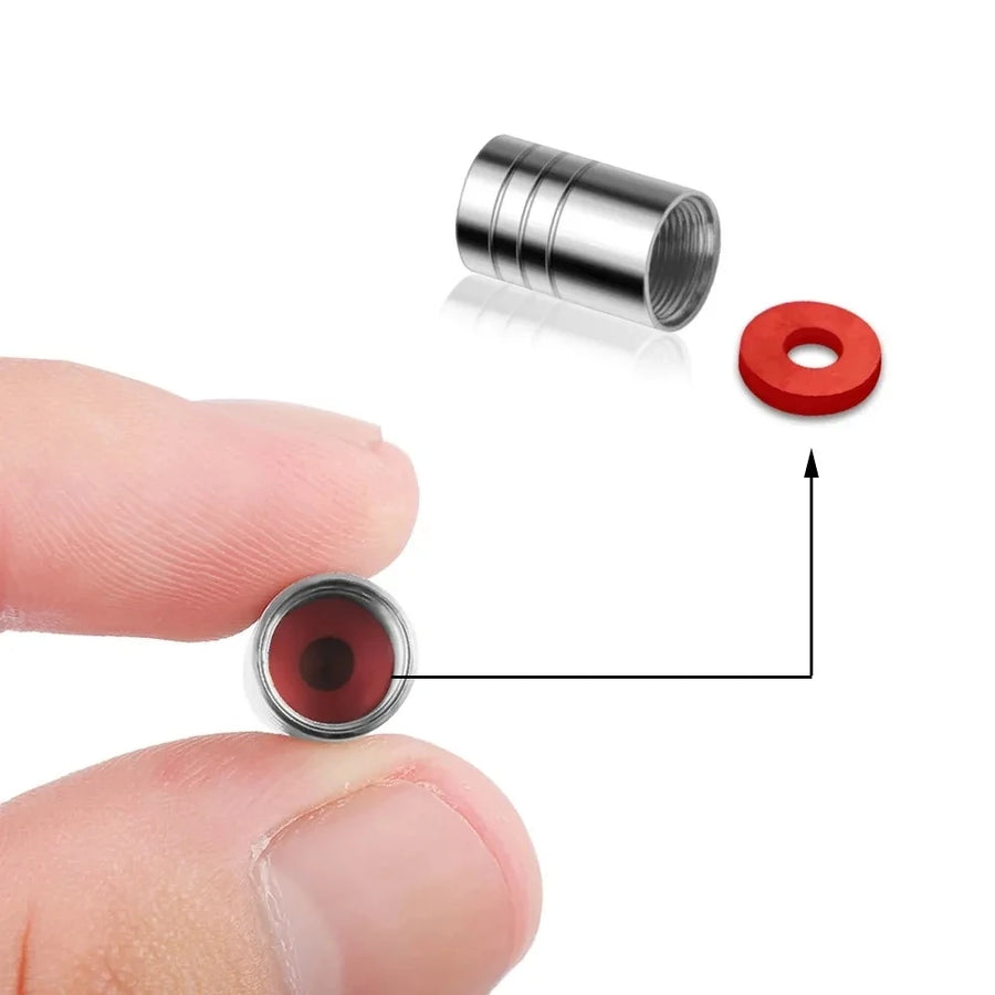 4-Piece Metal Tire Valve Cap Set for Mercedes-Benz