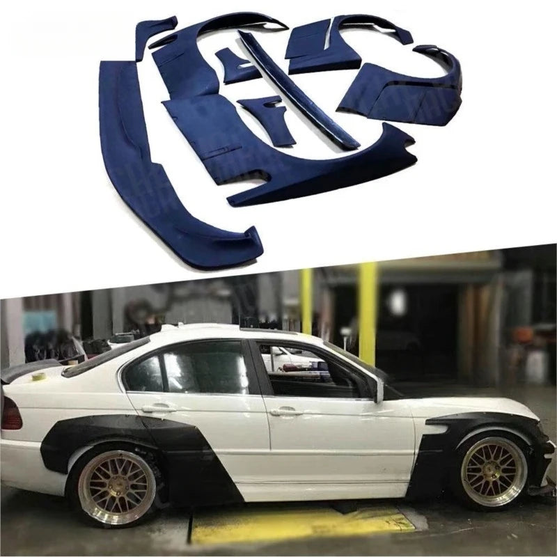 FRP Wide-Body Kit for BMW E46 Sedan