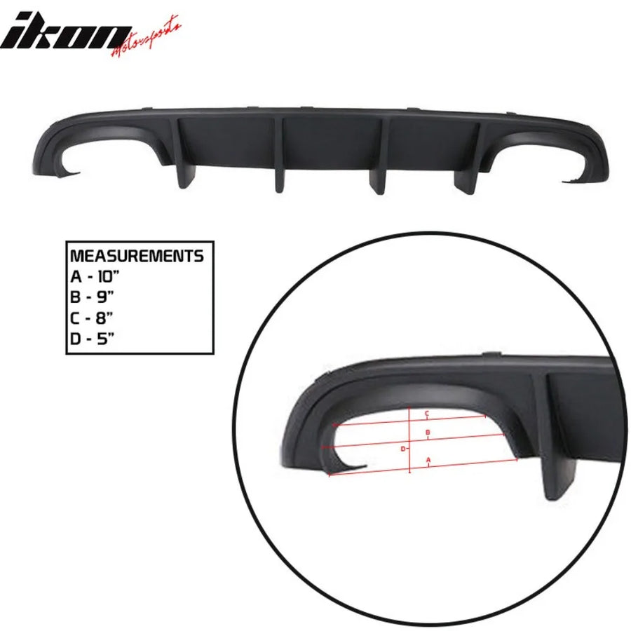 Unpainted Rear Bumper Diffuser for 2015–2023 Dodge Charger