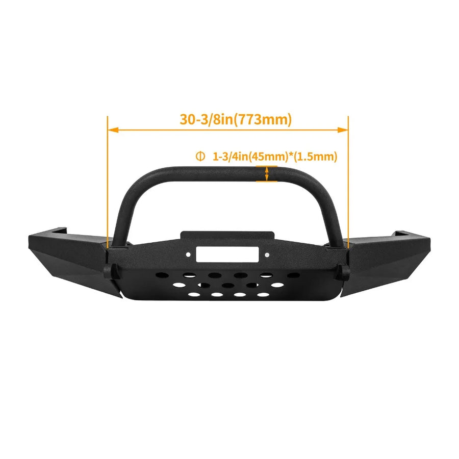 Modular Steel Front Winch Bumper with Bull Bar for 1998–2011 Ford Ranger