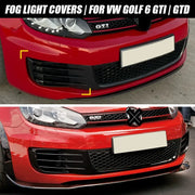 Gloss Black Front Bumper Lip & Splitter for 2008–2012 Volkswagen Golf