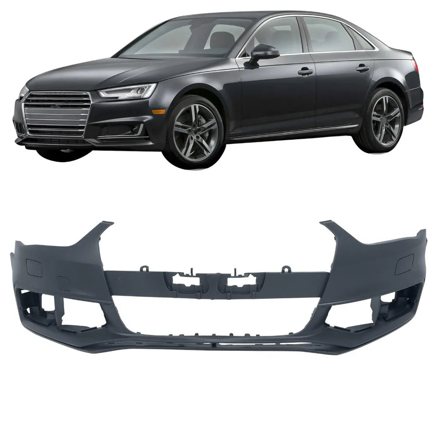 Primed Front Bumper Cover for Audi A4 S4 2013-2016
