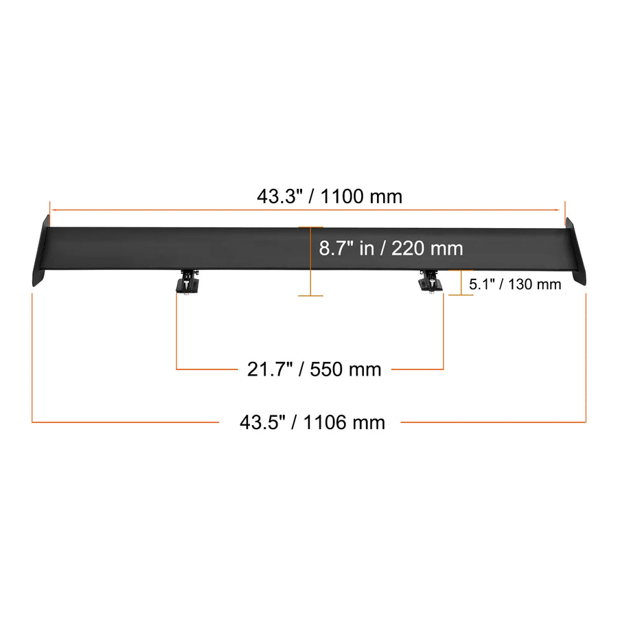 53.1-Inch Universal Double-Deck GT Rear Wing