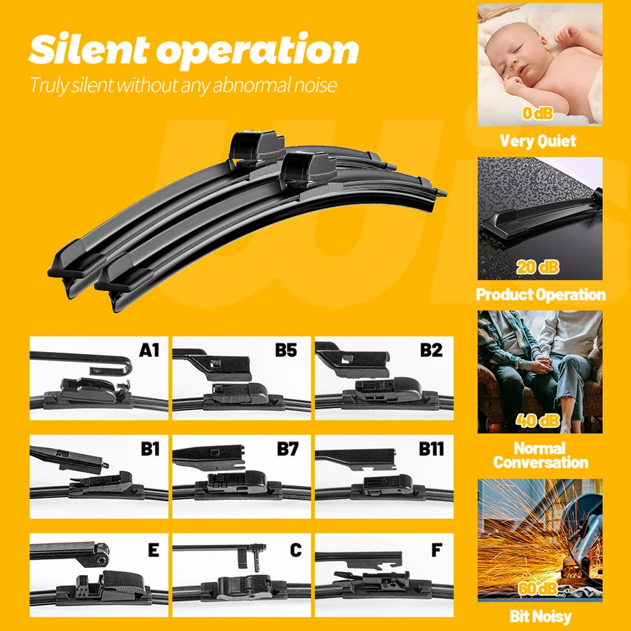 Front Wipers Blades for Dodge Durango WD Srt Windshield Windscreen Accessories Window Silicone Original 2021 2020 2011-2022