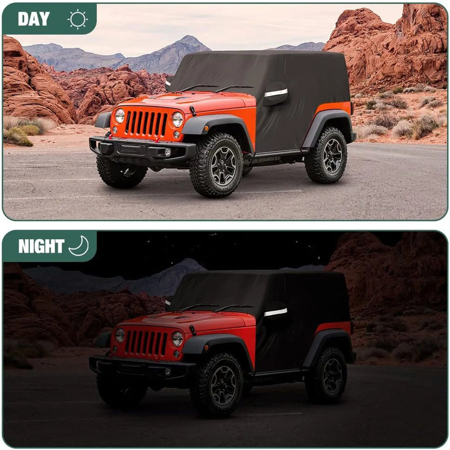 Jeep Wrangler 2-Door Six-Layer Half Cab Cover – 1987–2022