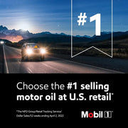 Mobil 1 Extended Performance High Mileage 0W-20 Motor Oil, 1 Quart Case of 6