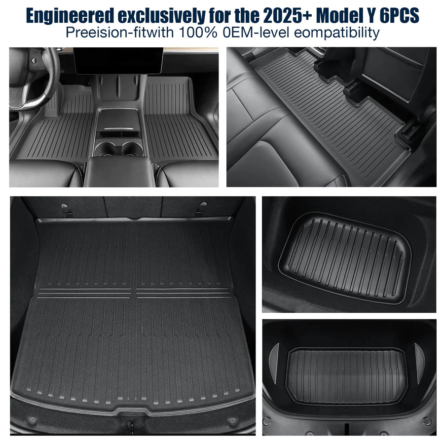 All-Weather TPE Floor and Cargo Liner Set for 2025–2026 Tesla Model Y Juniper