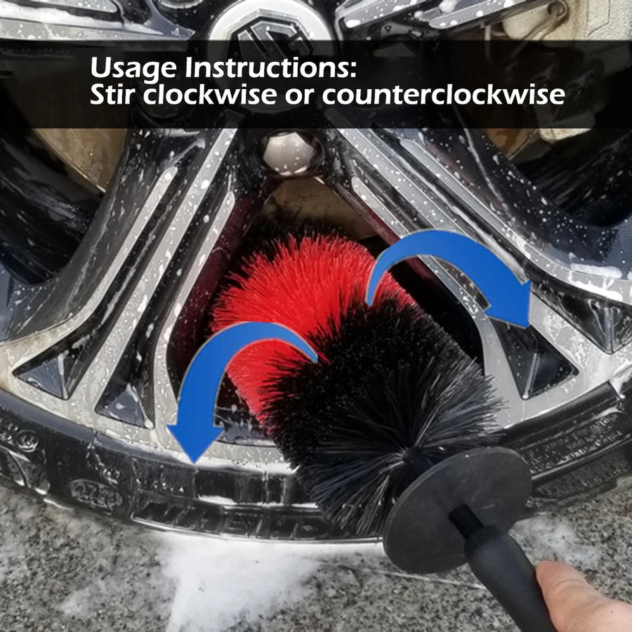 Wheel Cleaning Brushes - Large, Small or 2-Piece Set