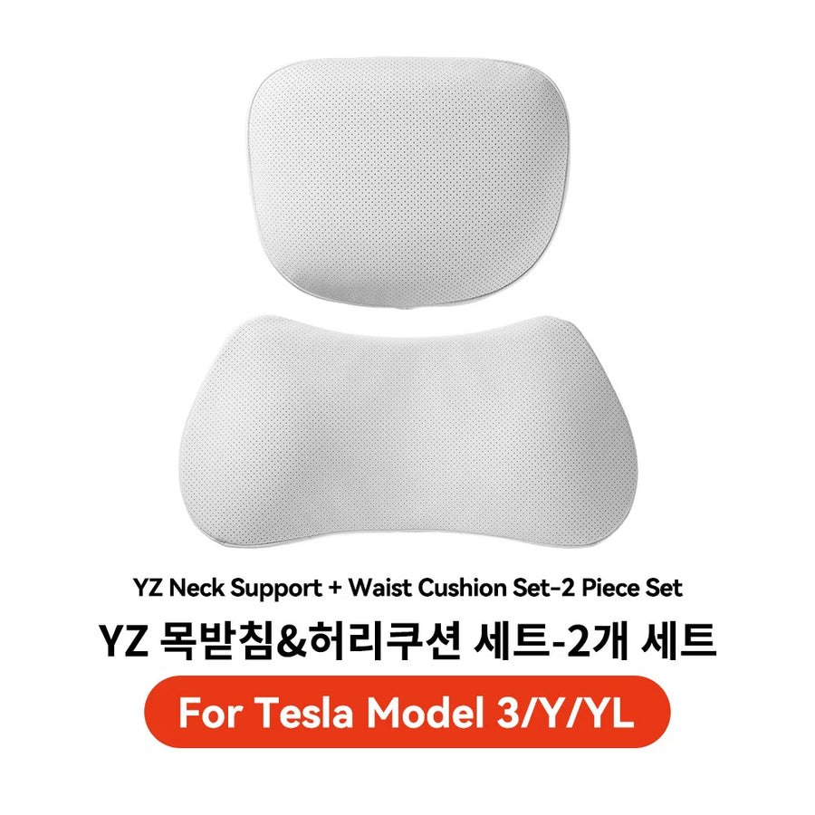 Neck Pillow and Lumbar Support for Tesla Model 3/Y