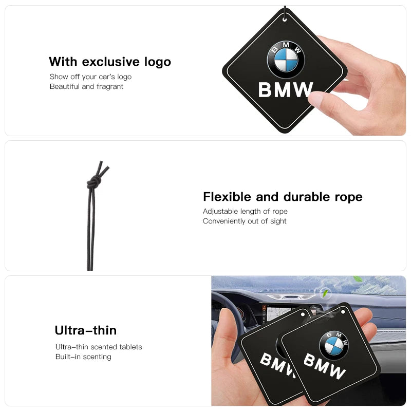 Leather Cologne Car Air Freshener Hanging Pendant