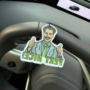 Borat Very Nice Meme Hanging Car Air Freshener