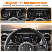 12.3-Inch Digital Gauge Cluster for Jeep Wrangler JL and Gladiator 2018–2023