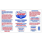 Lucas Oil Power Steering Stop Leak, 12 oz Case of 6
