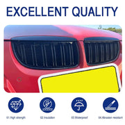 1Pair Front Grill Grille Double-Layer Grille Gloss Black ABS Fit for BMW 3-Series E90 E91 Wagon