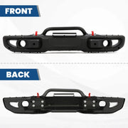 10th-Style Steel Front Bumper Kit for 2018–2024 Jeep Wrangler JL/Gladiator JT