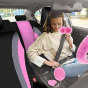 35-Piece Plush Car Interior Accessories Set With Seat Covers