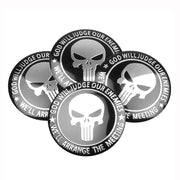 4-Piece Skull Hubcap sticker sticker 56MM aluminum sticker