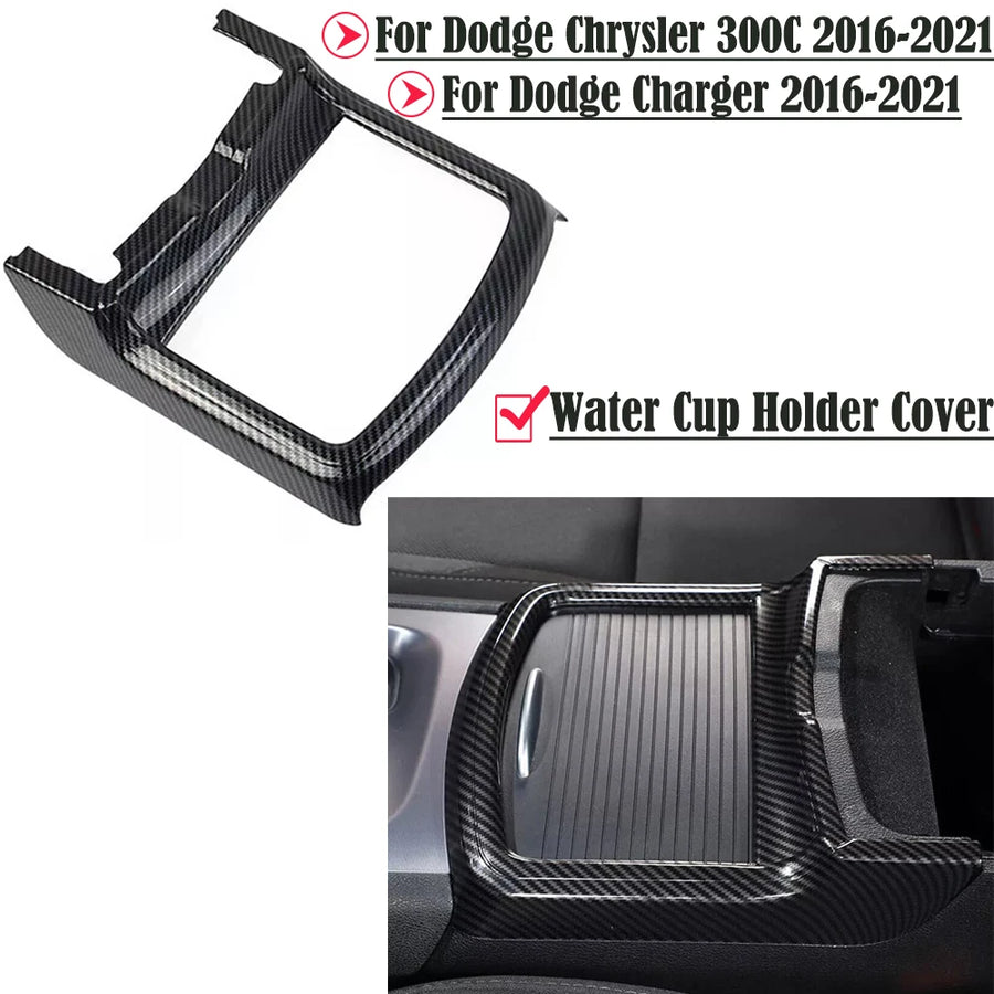 Center Console Cup Holder Trim for 2016–2021 Dodge Charger/Chrysler 300