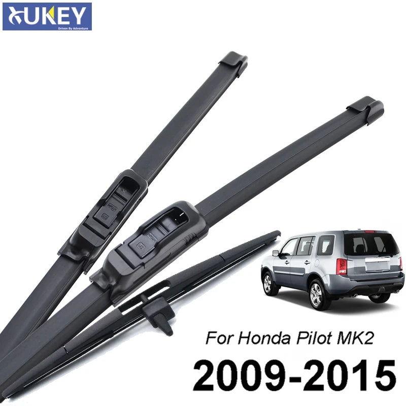 Front & Rear Windshield Wiper Blade Set for Honda Pilot 2 2011-2015