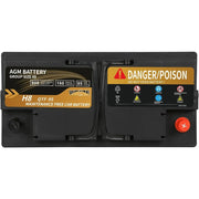 H8 Group 49 12V 95Ah AGM Automotive Battery - 900 CCA