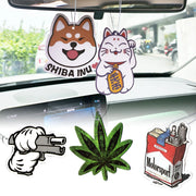 Lucky Cat and Dog Hanging Car Air Freshener