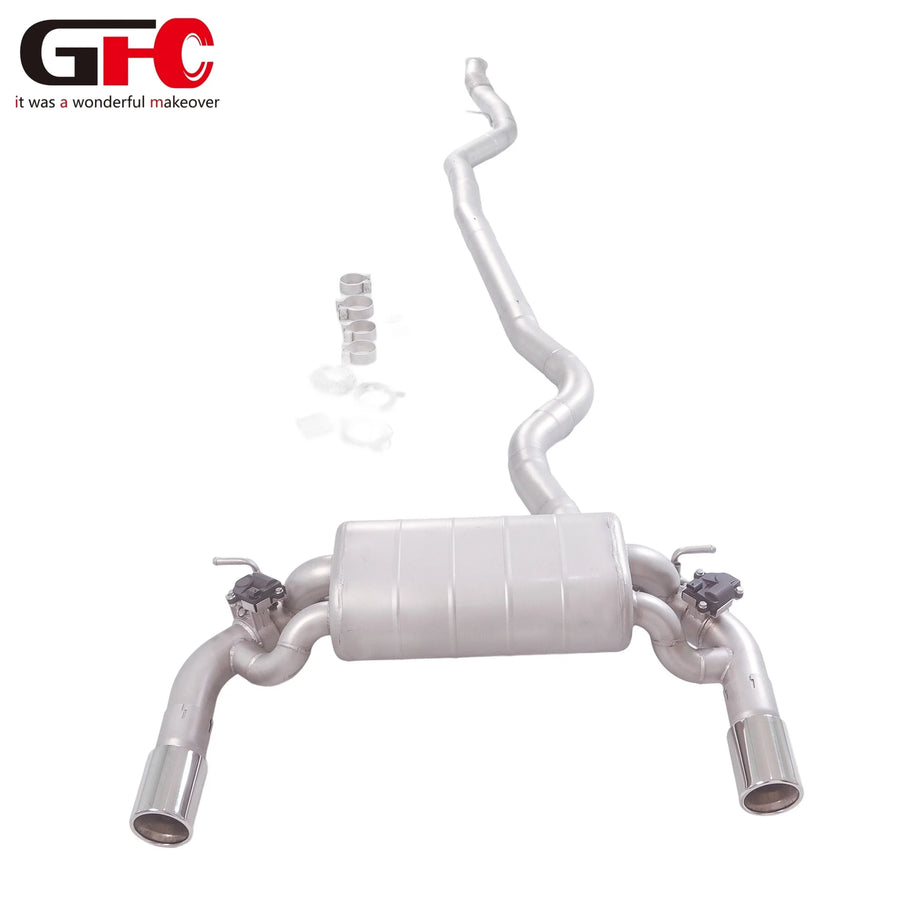 304 Stainless Steel Catback Exhaust System for BMW 3.0T 2013-2018 Valved