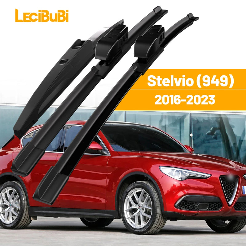 Front & Rear Windshield Wiper Blade Set for Alfa Romeo Stelvio 949 2016-2023