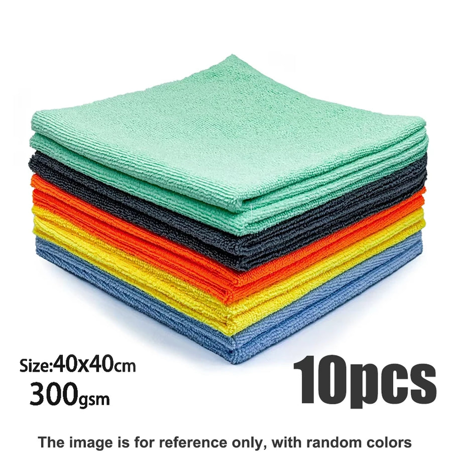 300 GSM Microfiber Cleaning Towels, 40 x 40 cm
