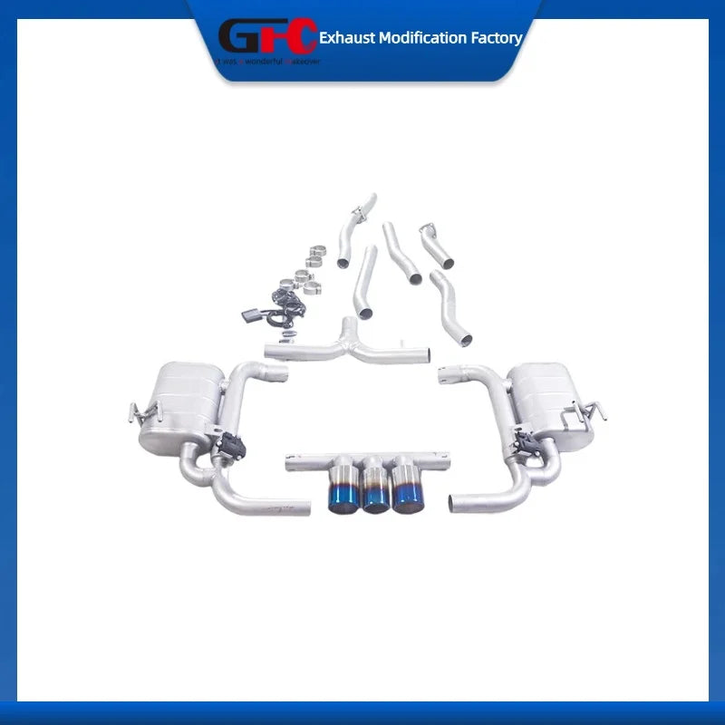 304 Stainless Steel Valved Cat-Back Exhaust System for Honda Civic 2022-2026