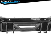 Gloss Black Competition-Style Rear Diffuser for 2024–2026 Ford Mustang