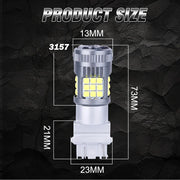 2-Piece 3157 LED Brake Light Bulb – White, CANBUS