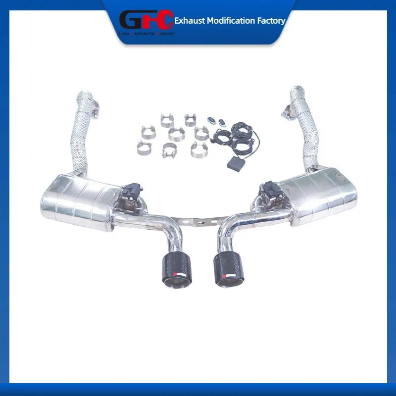 Stainless Steel Valved Cat-Back Exhaust System for Porsche Boxster 981 2012-2016