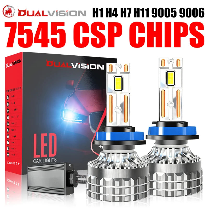 H1/H4/H7/H11/9005/9006 LED Headlight Bulb – 6000K, CANBUS