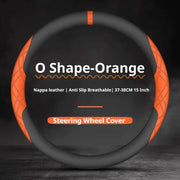 Nappa Steering Wheel Cover for Audi B8 A3 8P B6 B7 A6 A5 A8 D3 C8 Q7 4L F3 8t B9
