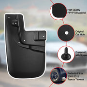 Mud Flap & Splash Guard Set for 2005–2015 Toyota Tacoma