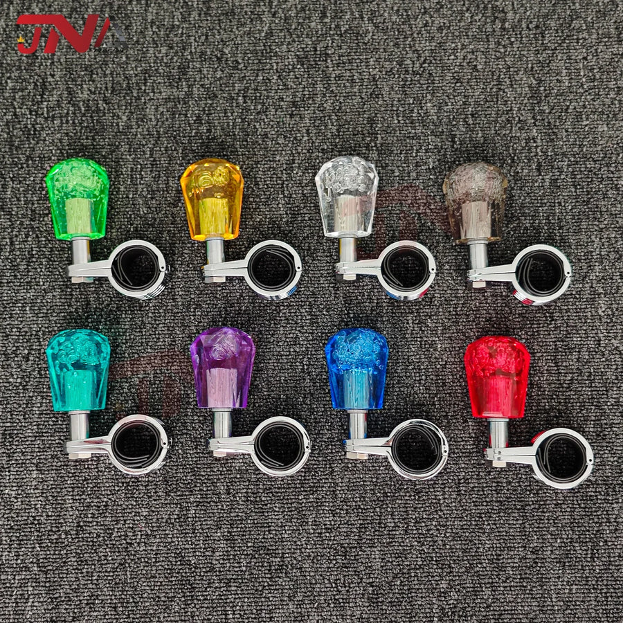 JDM Steering Wheel Acrylic Bubble Handle Aid Booster Ball Power Assist Spinner Knob for Car/Truck